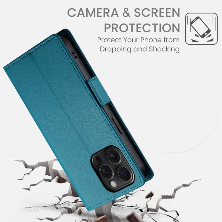 For iPhone 15 Pro Max Side Buckle Magnetic Frosted Leather Phone Case