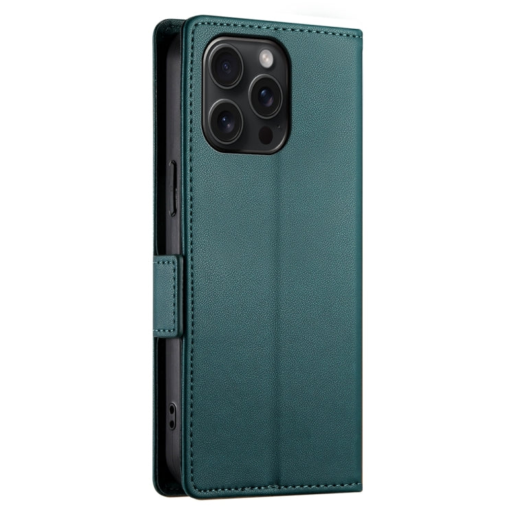 For iPhone 15 Pro Max Side Buckle Magnetic Frosted Leather Phone Case