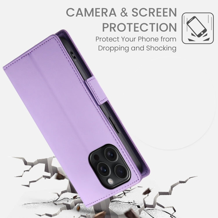 For iPhone 15 Pro Max Side Buckle Magnetic Frosted Leather Phone Case
