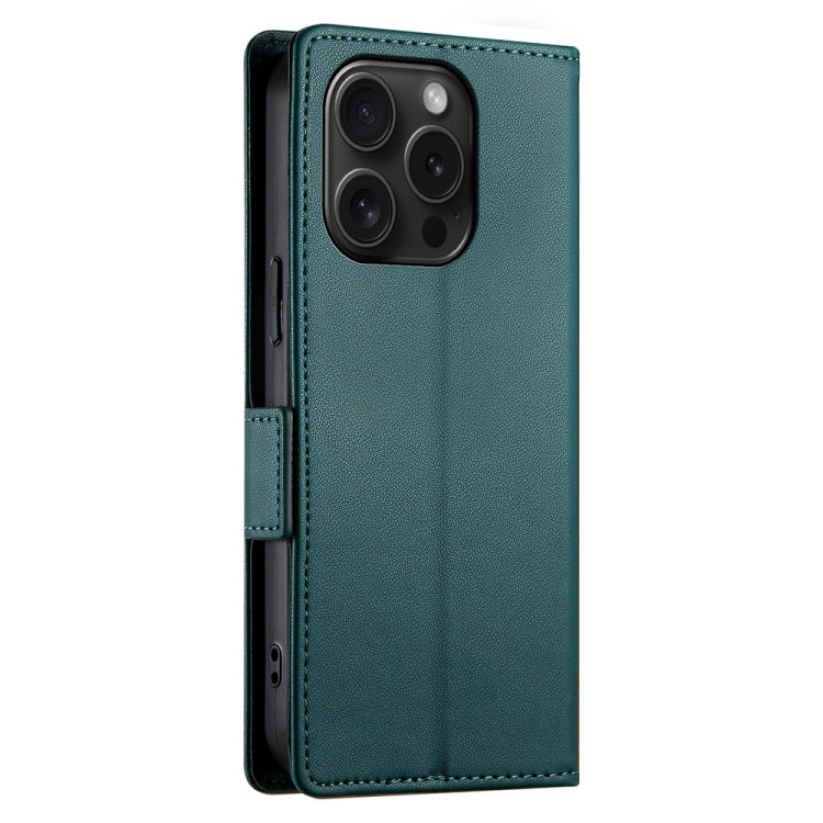 For iPhone 15 Pro Side Buckle Magnetic Frosted Leather Phone Case