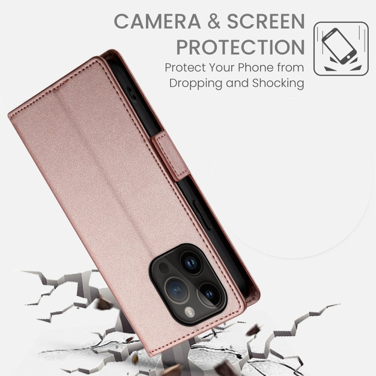 For iPhone 14 Pro Side Buckle Magnetic Frosted Leather Phone Case