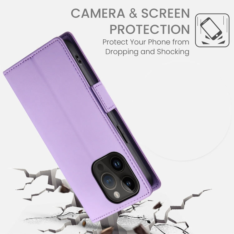For iPhone 14 Pro Side Buckle Magnetic Frosted Leather Phone Case
