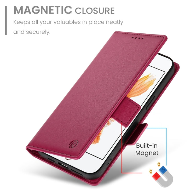 For iPhone SE 2022 / SE 2020 / 8 Side Buckle Magnetic Frosted Leather Phone Case
