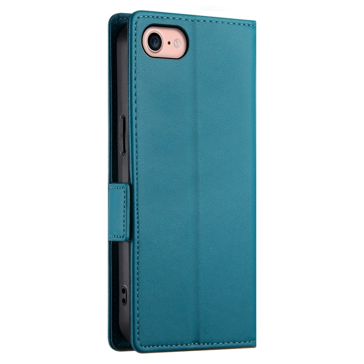 For iPhone SE 2022 / SE 2020 / 8 Side Buckle Magnetic Frosted Leather Phone Case