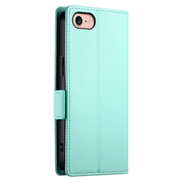 For iPhone SE 2022 / SE 2020 / 8 Side Buckle Magnetic Frosted Leather Phone Case