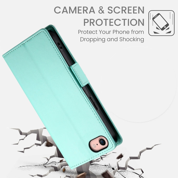 For iPhone SE 2022 / SE 2020 / 8 Side Buckle Magnetic Frosted Leather Phone Case