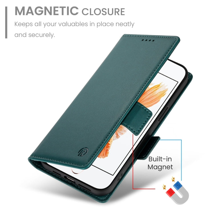 For iPhone SE 2022 / SE 2020 / 8 Side Buckle Magnetic Frosted Leather Phone Case