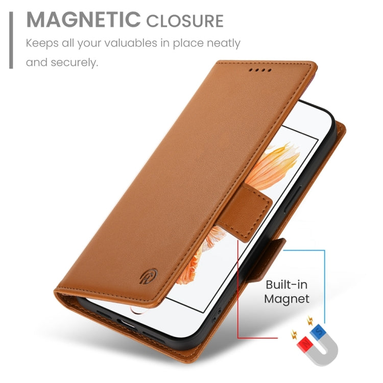 For iPhone SE 2022 / SE 2020 / 8 Side Buckle Magnetic Frosted Leather Phone Case