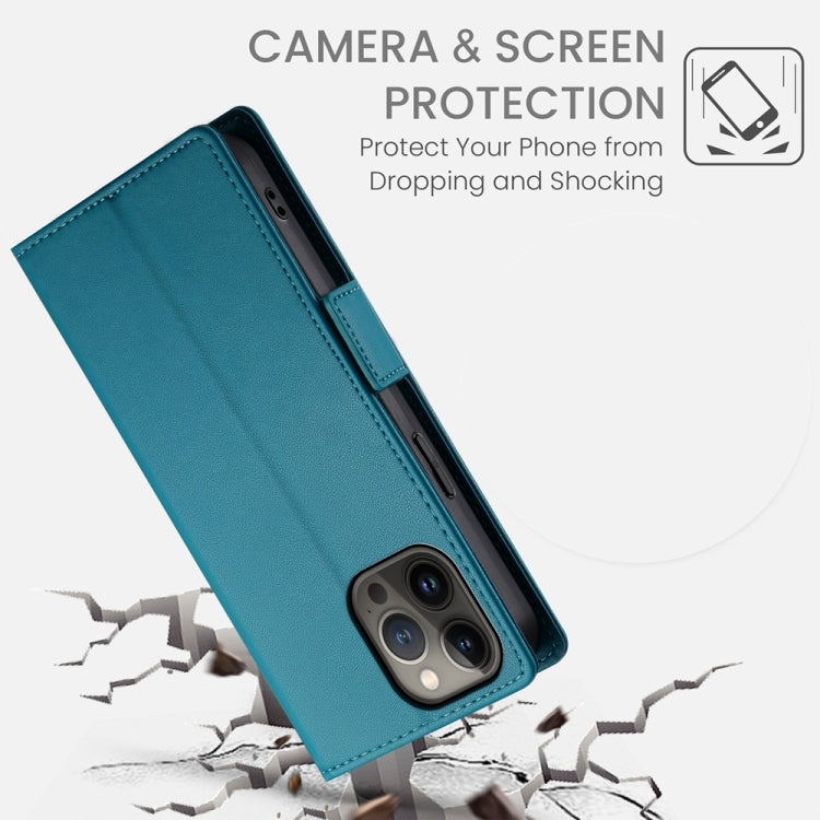 For iPhone 13 Pro Max Side Buckle Magnetic Frosted Leather Phone Case