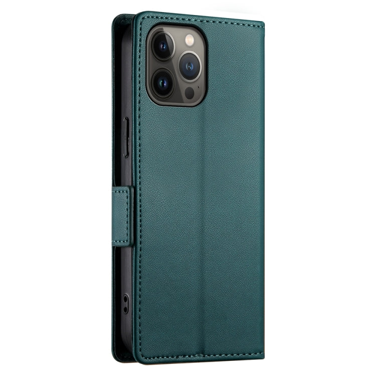 For iPhone 13 Pro Max Side Buckle Magnetic Frosted Leather Phone Case