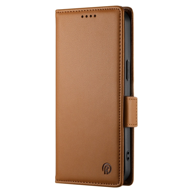 For iPhone 13 Pro Max Side Buckle Magnetic Frosted Leather Phone Case