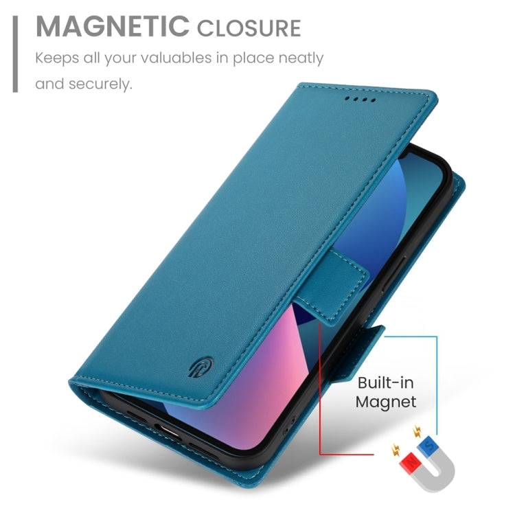 For iPhone 13 mini Side Buckle Magnetic Frosted Leather Phone Case