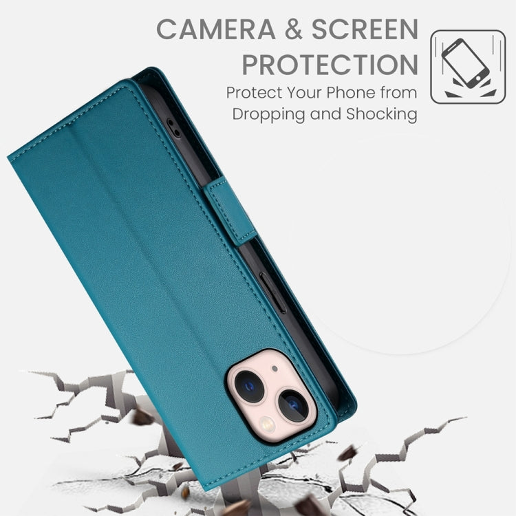 For iPhone 13 mini Side Buckle Magnetic Frosted Leather Phone Case