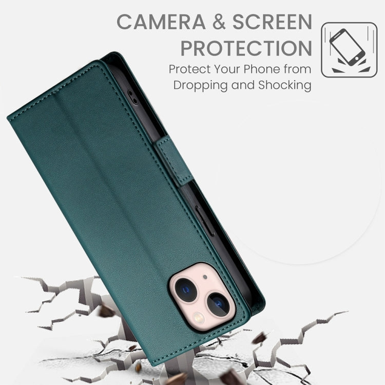 For iPhone 13 mini Side Buckle Magnetic Frosted Leather Phone Case