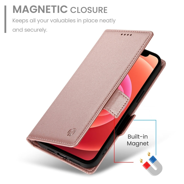 For iPhone 12 / 12 Pro Side Buckle Magnetic Frosted Leather Phone Case
