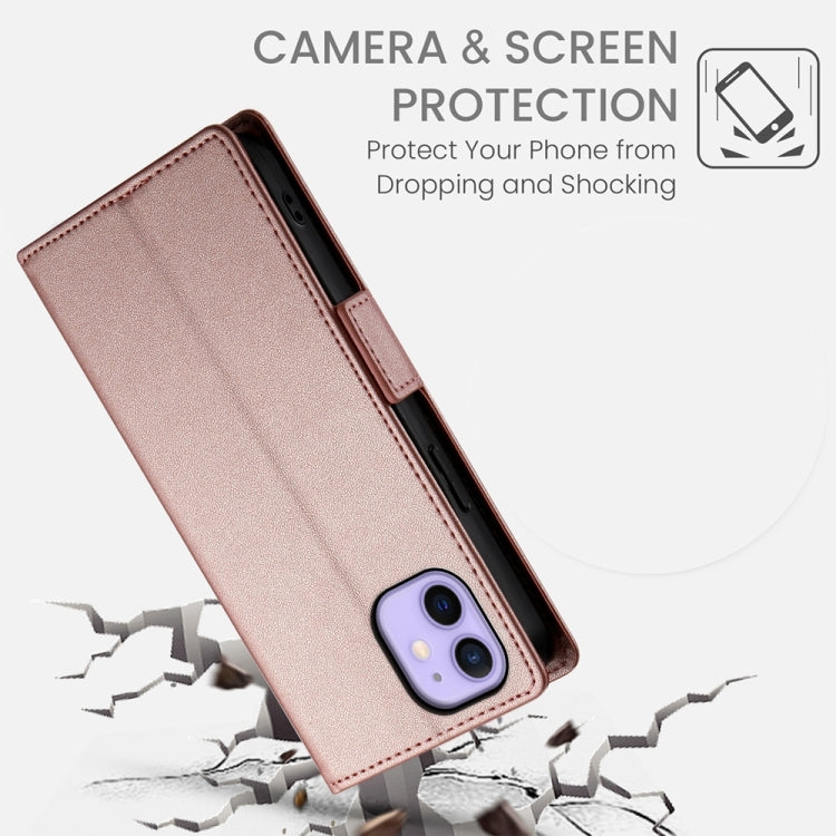 For iPhone 12 / 12 Pro Side Buckle Magnetic Frosted Leather Phone Case