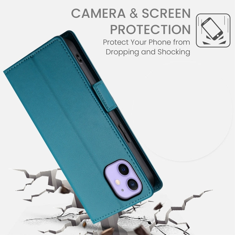 For iPhone 12 / 12 Pro Side Buckle Magnetic Frosted Leather Phone Case