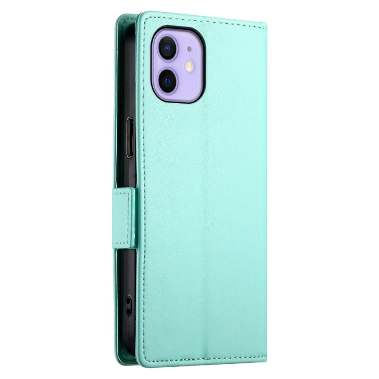 For iPhone 12 / 12 Pro Side Buckle Magnetic Frosted Leather Phone Case