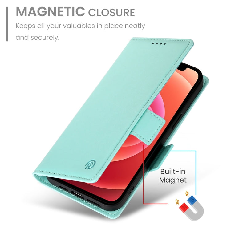 For iPhone 12 / 12 Pro Side Buckle Magnetic Frosted Leather Phone Case