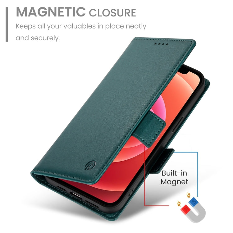For iPhone 12 / 12 Pro Side Buckle Magnetic Frosted Leather Phone Case