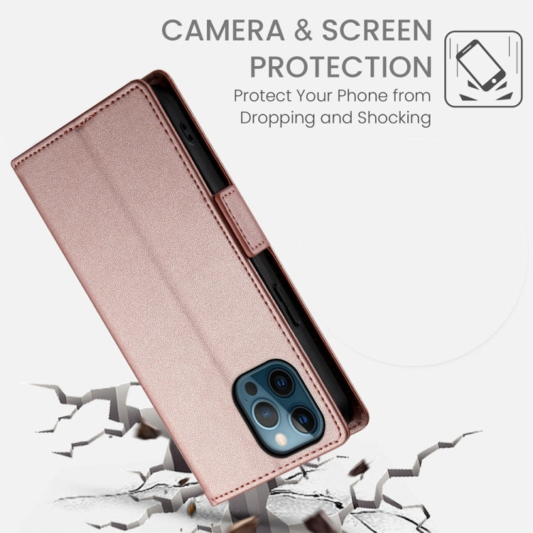 For iPhone 12 Pro Max Side Buckle Magnetic Frosted Leather Phone Case