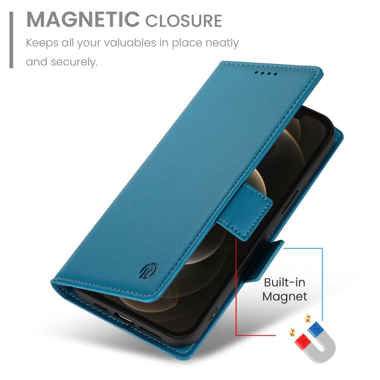 For iPhone 12 Pro Max Side Buckle Magnetic Frosted Leather Phone Case