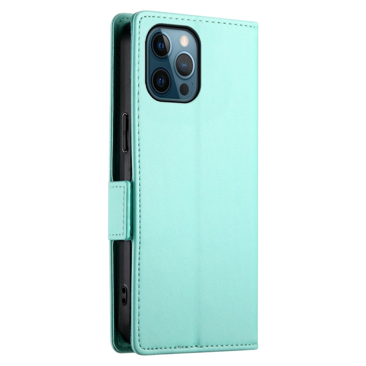 For iPhone 12 Pro Max Side Buckle Magnetic Frosted Leather Phone Case