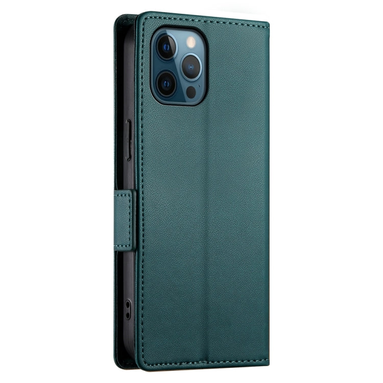For iPhone 12 Pro Max Side Buckle Magnetic Frosted Leather Phone Case