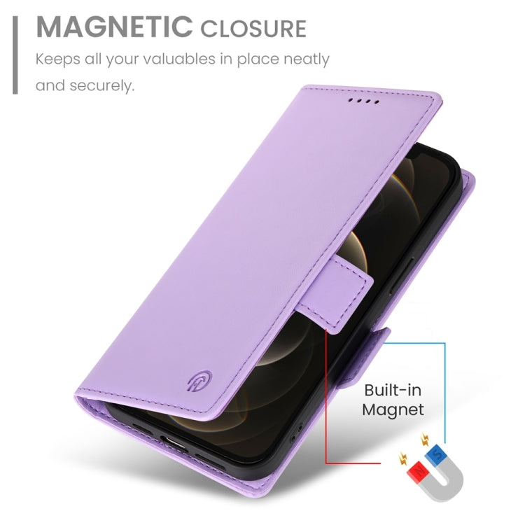 For iPhone 12 Pro Max Side Buckle Magnetic Frosted Leather Phone Case