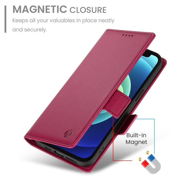 For iPhone 12 mini Side Buckle Magnetic Frosted Leather Phone Case