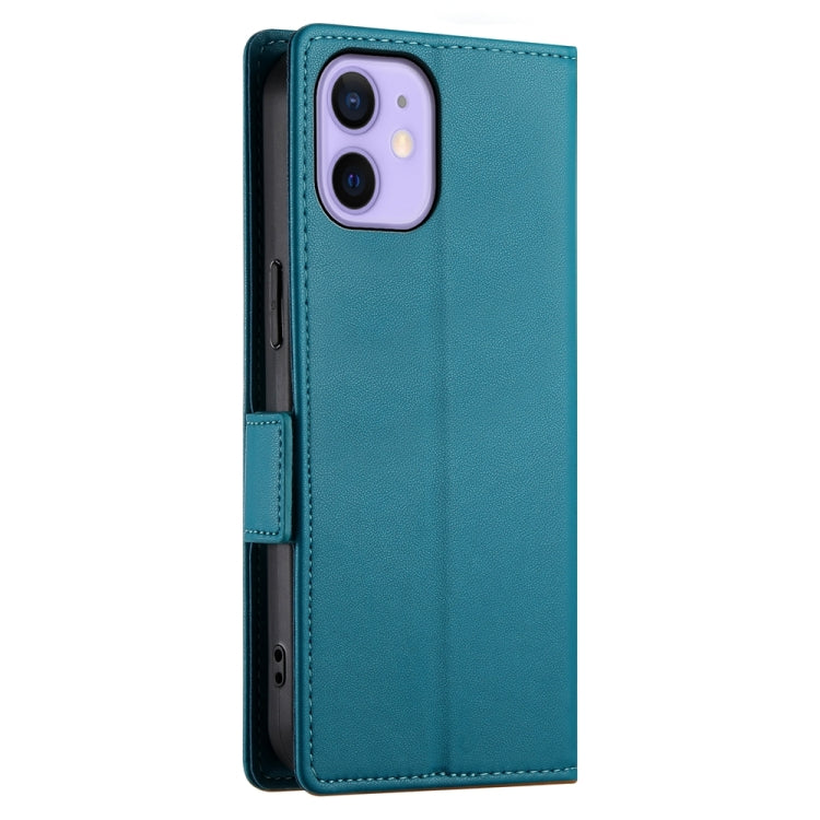 For iPhone 12 mini Side Buckle Magnetic Frosted Leather Phone Case