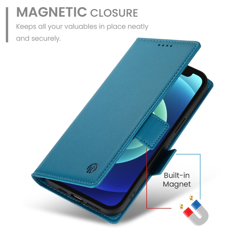 For iPhone 12 mini Side Buckle Magnetic Frosted Leather Phone Case