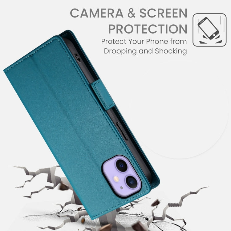 For iPhone 12 mini Side Buckle Magnetic Frosted Leather Phone Case