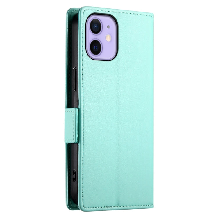 For iPhone 12 mini Side Buckle Magnetic Frosted Leather Phone Case