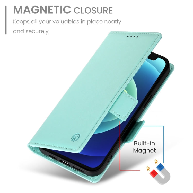 For iPhone 12 mini Side Buckle Magnetic Frosted Leather Phone Case