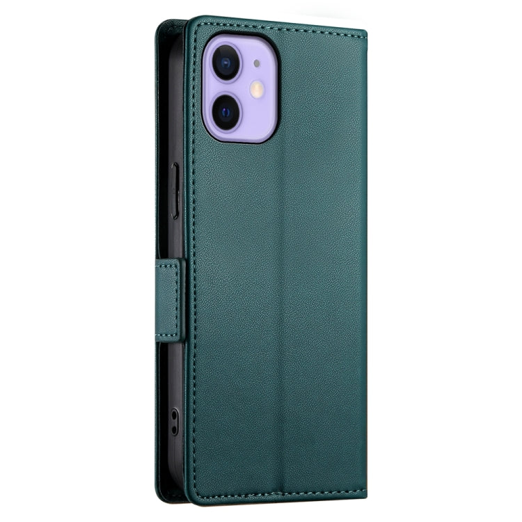 For iPhone 12 mini Side Buckle Magnetic Frosted Leather Phone Case