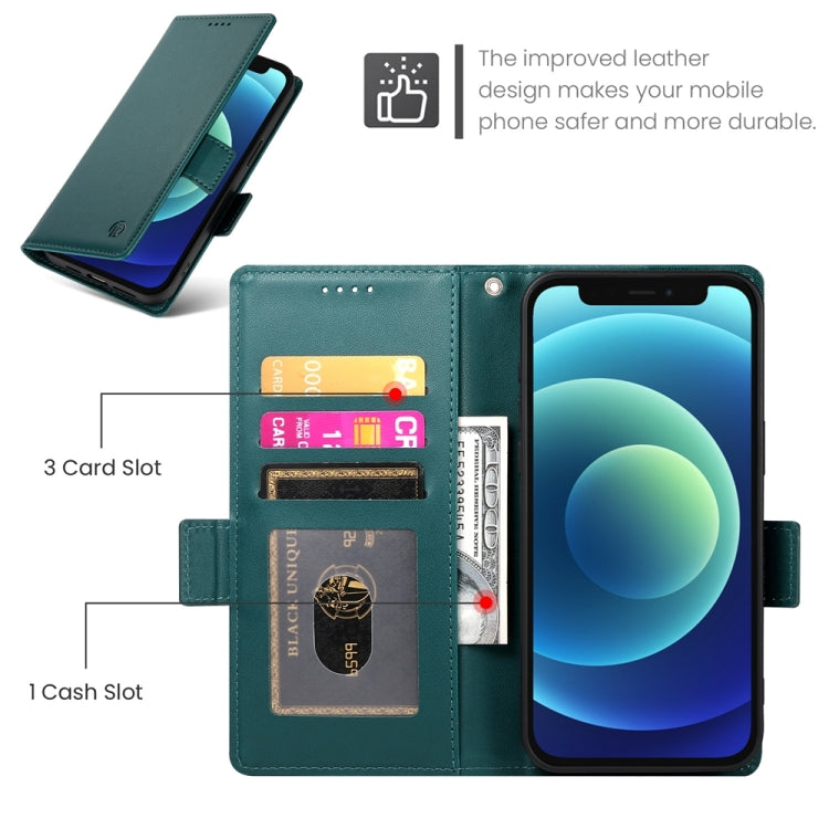 For iPhone 12 mini Side Buckle Magnetic Frosted Leather Phone Case