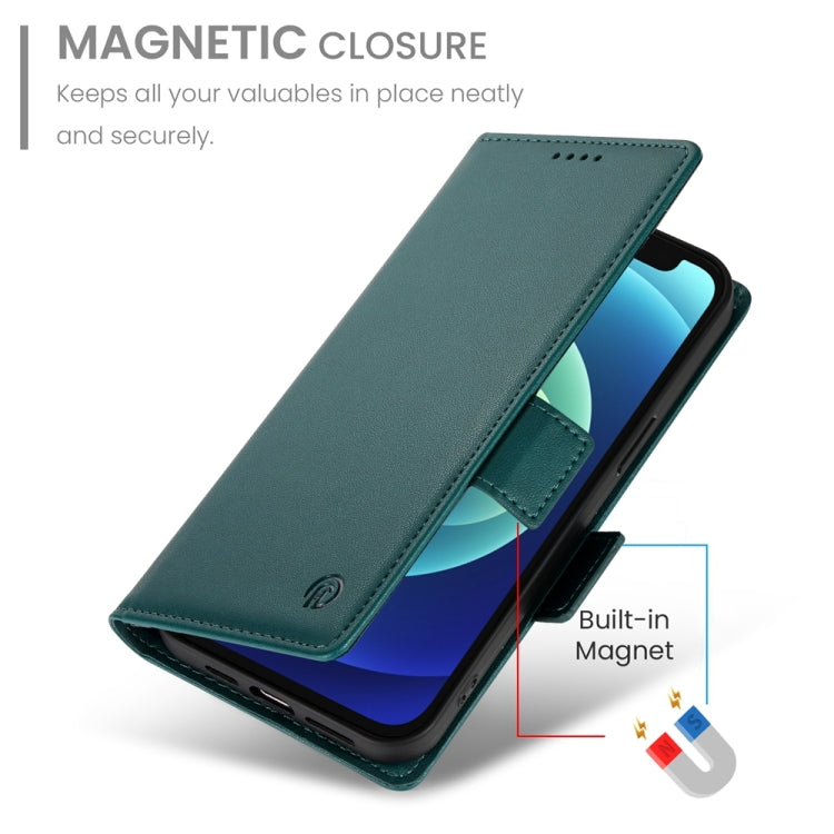 For iPhone 12 mini Side Buckle Magnetic Frosted Leather Phone Case