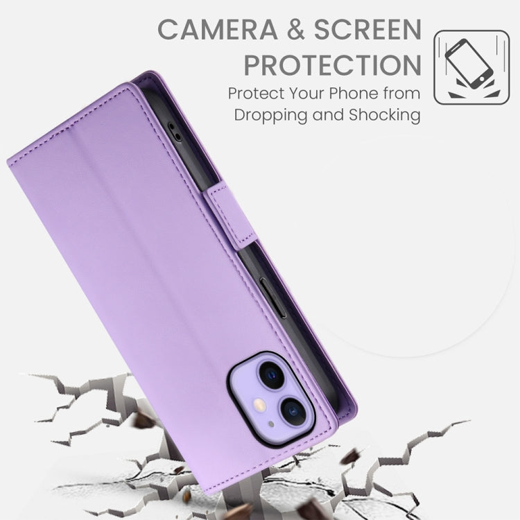 For iPhone 12 mini Side Buckle Magnetic Frosted Leather Phone Case