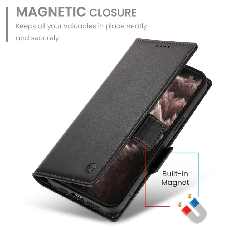 For iPhone 11 Pro Max Side Buckle Magnetic Frosted Leather Phone Case