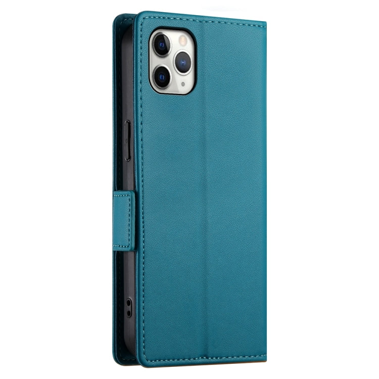 For iPhone 11 Pro Max Side Buckle Magnetic Frosted Leather Phone Case