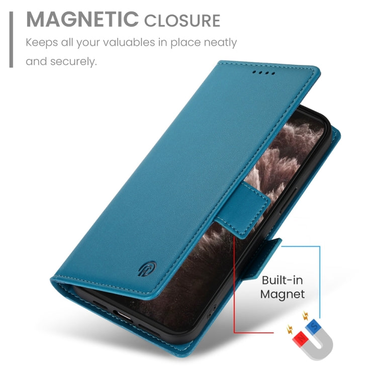 For iPhone 11 Pro Max Side Buckle Magnetic Frosted Leather Phone Case