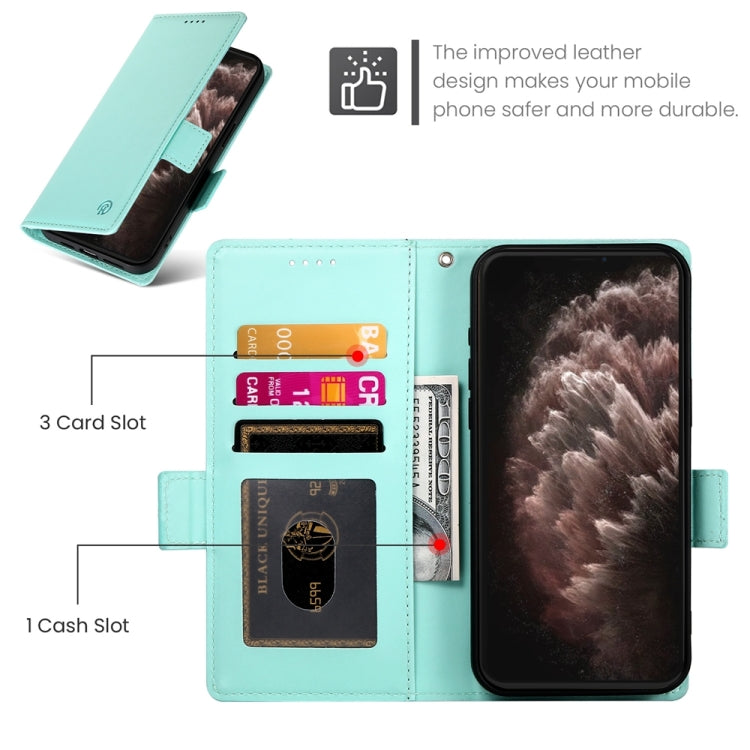 For iPhone 11 Pro Max Side Buckle Magnetic Frosted Leather Phone Case