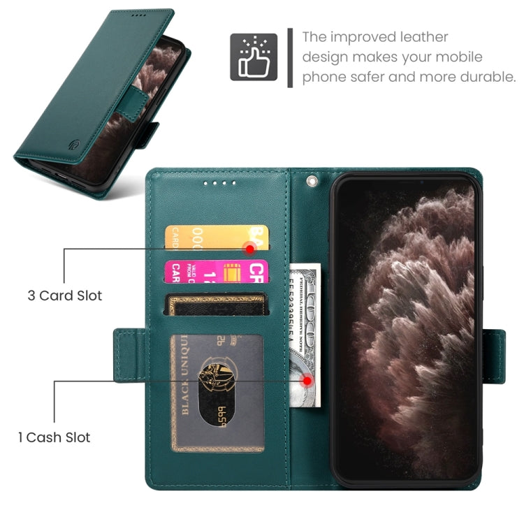 For iPhone 11 Pro Max Side Buckle Magnetic Frosted Leather Phone Case