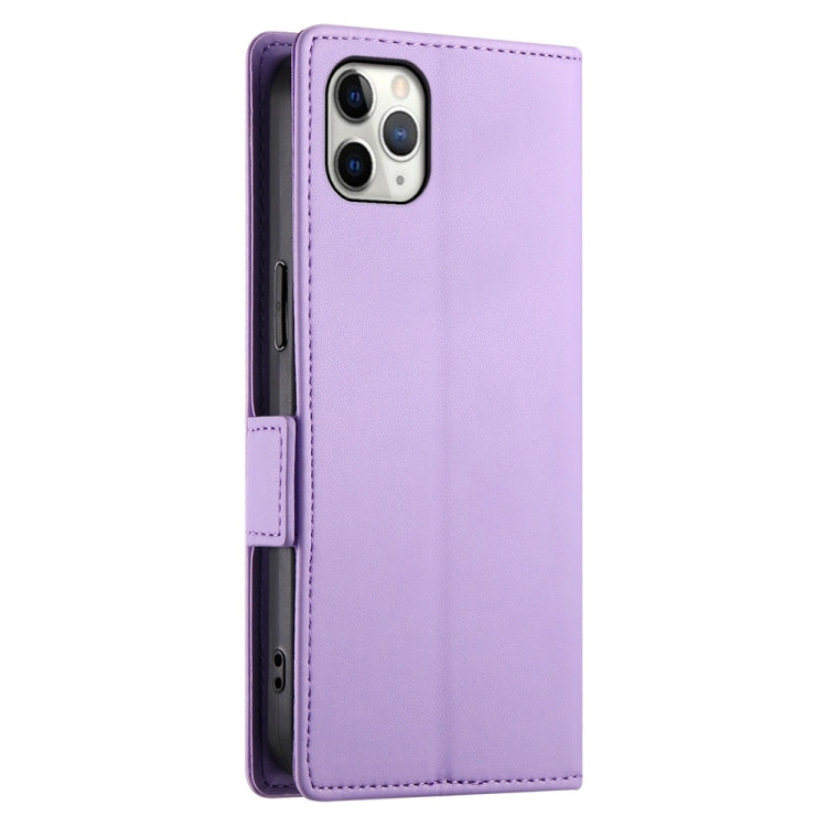 For iPhone 11 Pro Max Side Buckle Magnetic Frosted Leather Phone Case