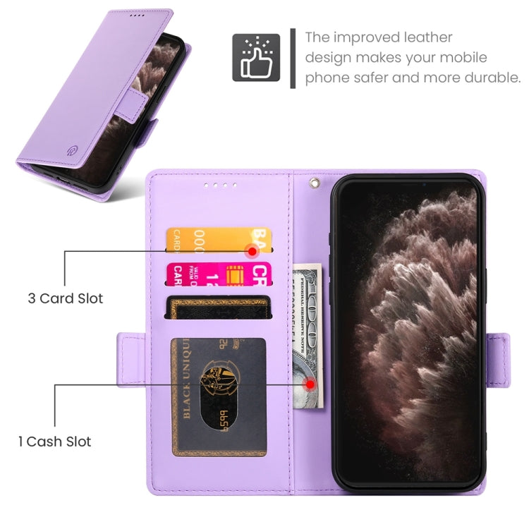 For iPhone 11 Pro Max Side Buckle Magnetic Frosted Leather Phone Case