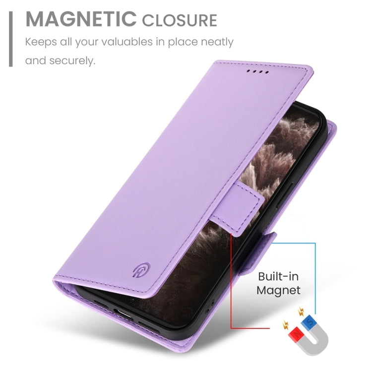 For iPhone 11 Pro Max Side Buckle Magnetic Frosted Leather Phone Case