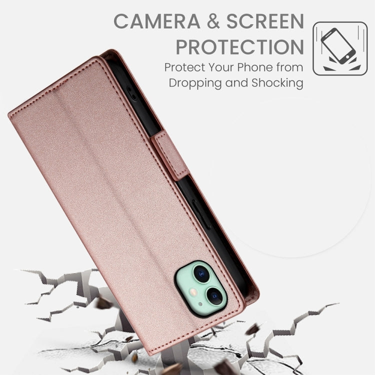 For iPhone 11 Side Buckle Magnetic Frosted Leather Phone Case