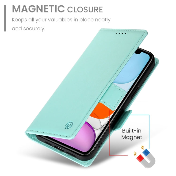 For iPhone 11 Side Buckle Magnetic Frosted Leather Phone Case