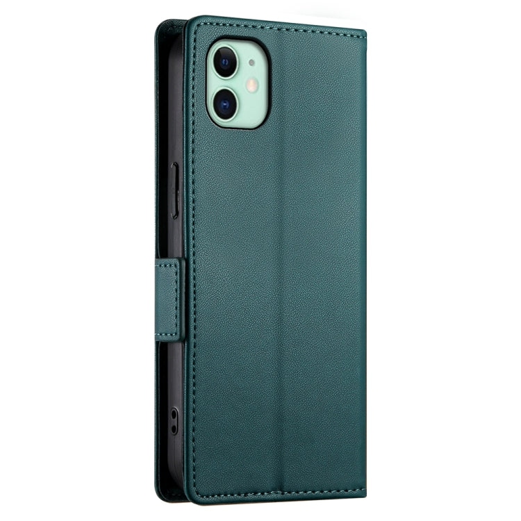 For iPhone 11 Side Buckle Magnetic Frosted Leather Phone Case